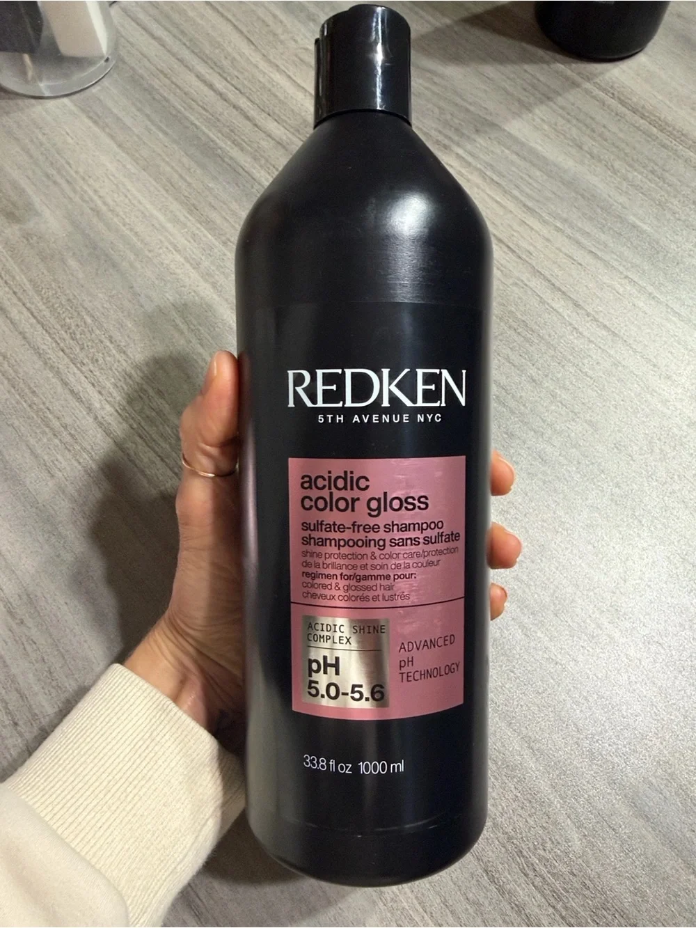 Redken Acidic Color Gloss Shampoo LITER Pro Licensed Sealed Brand New!